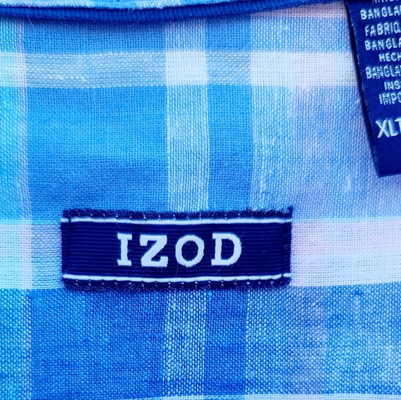 NWT - IZOD Men's Big & Tall Classic Fit Shirt - Cornflower Blue - Size XLT - Picture 13 of 16